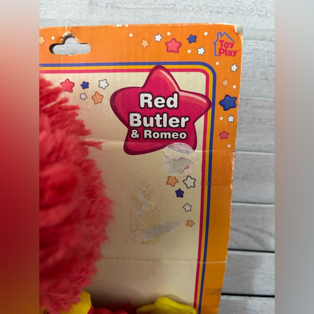 Rainbow Red Butler & Romeo Plush Doll Set - Red and Yellow Accents 2003 - Picture 5 of 13